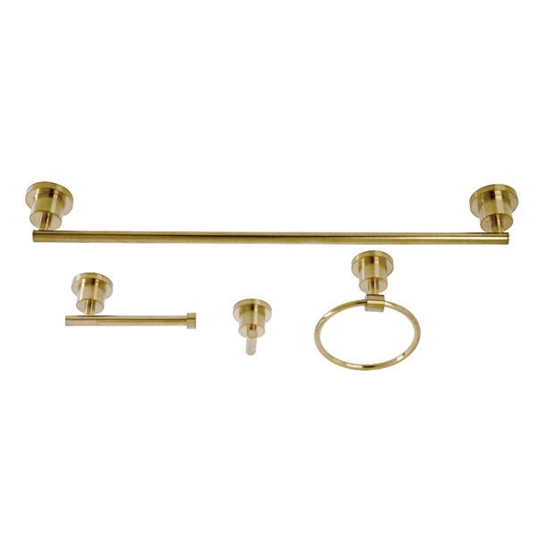 Kingston Brass BAK8211478BB 4-Piece Bathroom Accessory Set, Brushed Brass BAK8211478BB - main